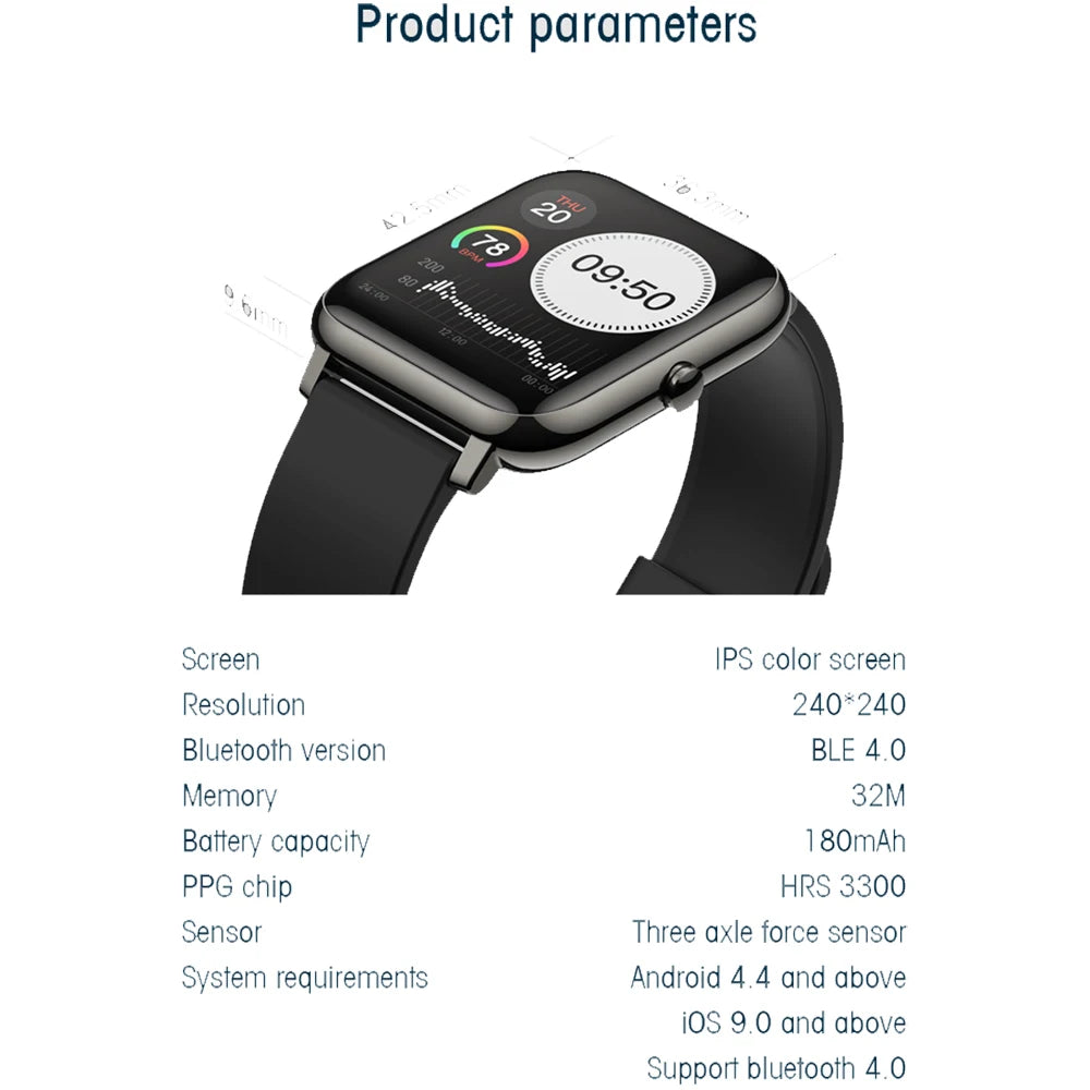 Smart Watches Men Women Sports Clock Fitness