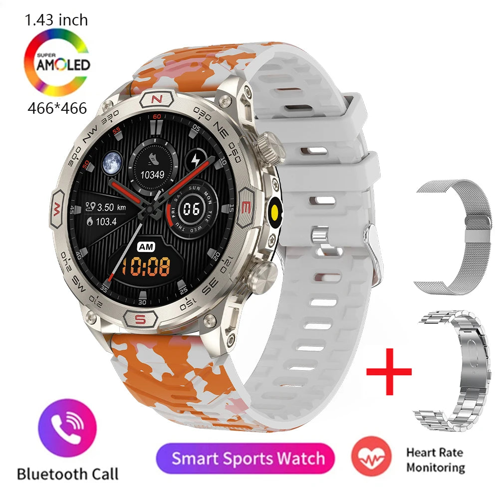 New 1.43-inch smartwatch ECG+PPG all-weather heart