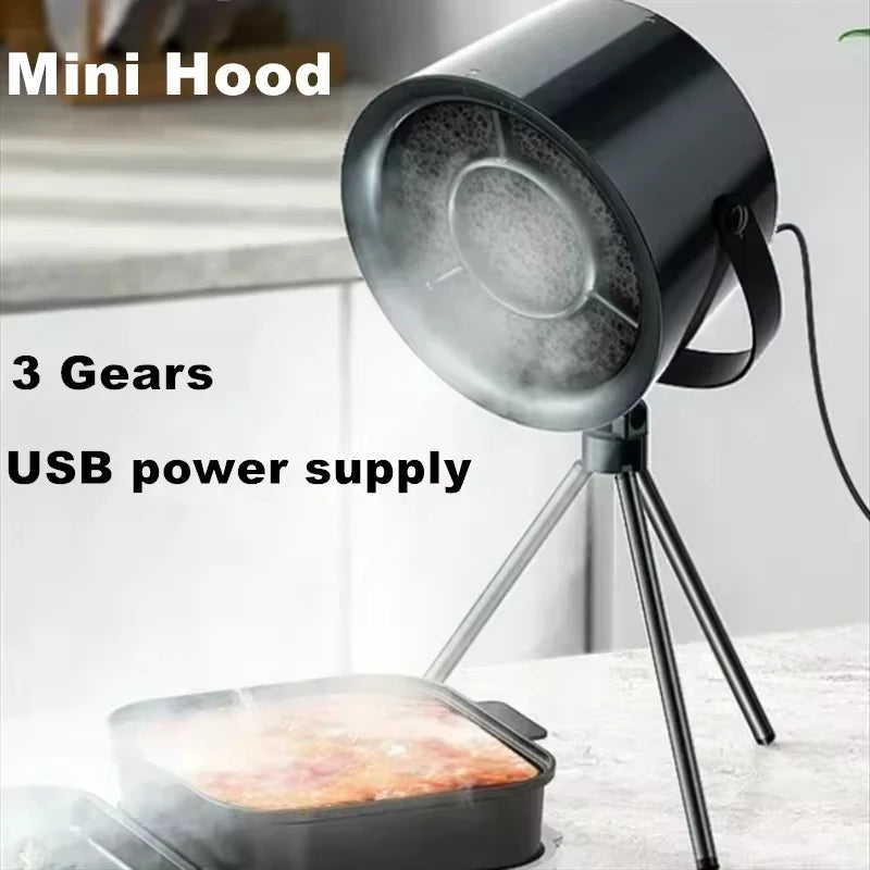 New USB Desktop Mini Range Hoods Portable Exhaust
