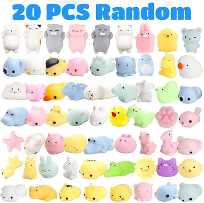 20PCS Mochi Squishies Kawaii Anima Squishy Toys For Kids Antistress Ball Squeeze Party Favors Stress Relief Toys Birthday Gift - MyLootWare