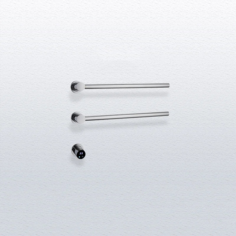 Bathroom Electric Heated Carbon Fiber Towel Rail Warmer Digital Display Temperature Time Control Smart Home Concealed Bar Dryer - MyLootWare