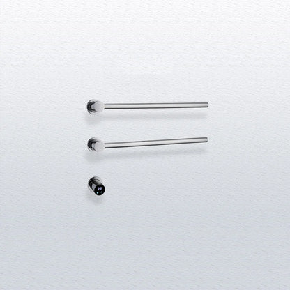 Bathroom Electric Heated Carbon Fiber Towel Rail Warmer Digital Display Temperature Time Control Smart Home Concealed Bar Dryer - MyLootWare