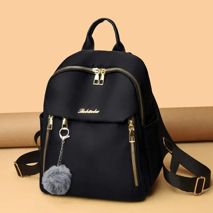 Backpacks Simple Large Capacity New Black Travel Bag For Women Solid Harajuku Student Schoolbag Backpack Unisex Bags High Street - MyLootWare