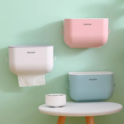 Toilet Paper Holder Wall Mount Tissue Box