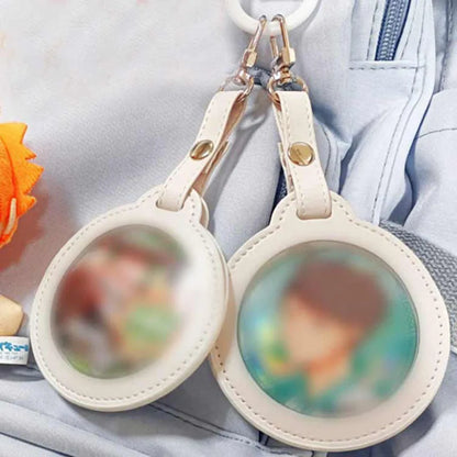 58/75mm Round Badge Protective Case Transparent Window Fan Supplies Waterproof Badge Display Bag Hangable Portable - MyLootWare