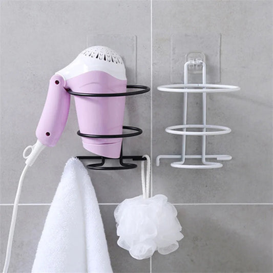 Hair Dryer Rack Wall Mounted Bathroom Hotel Stand