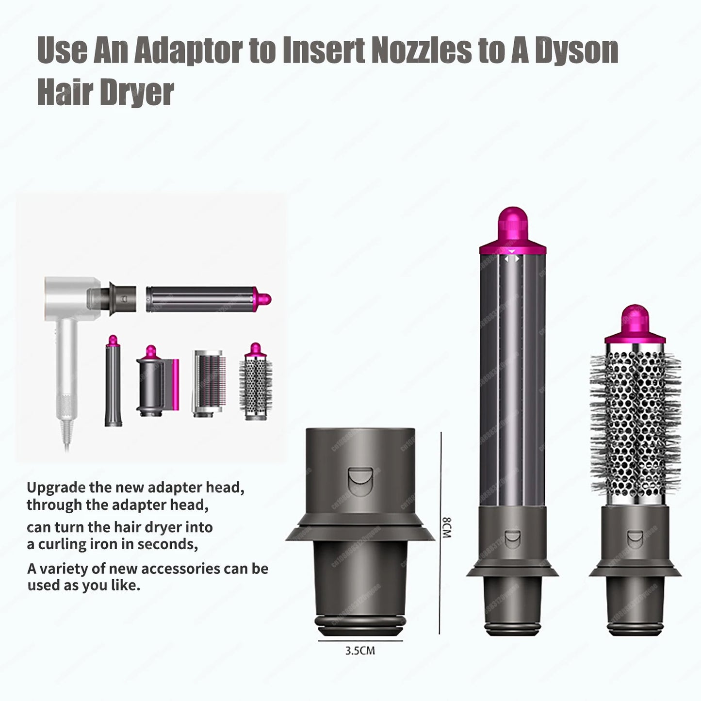 For Dyson Airwrap HS01 HS05 Hair Styling Nozzle