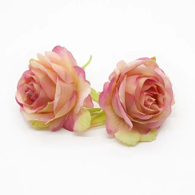 5/10 PCS Artificial Flower Silk Rose For Christmas Home garden Garlands Wall Party Wedding bridal bouquet Diy gift box Hot sales - MyLootWare