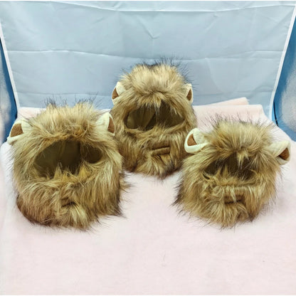 Pet Hairpiece - Humorous Lion Mane Headgear for
