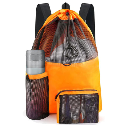 Beach Backpack, Backpack, Beach Bag That Can Store Clothes, Cosmetics, Water Cup Backpack, Washable Travel Bag - MyLootWare