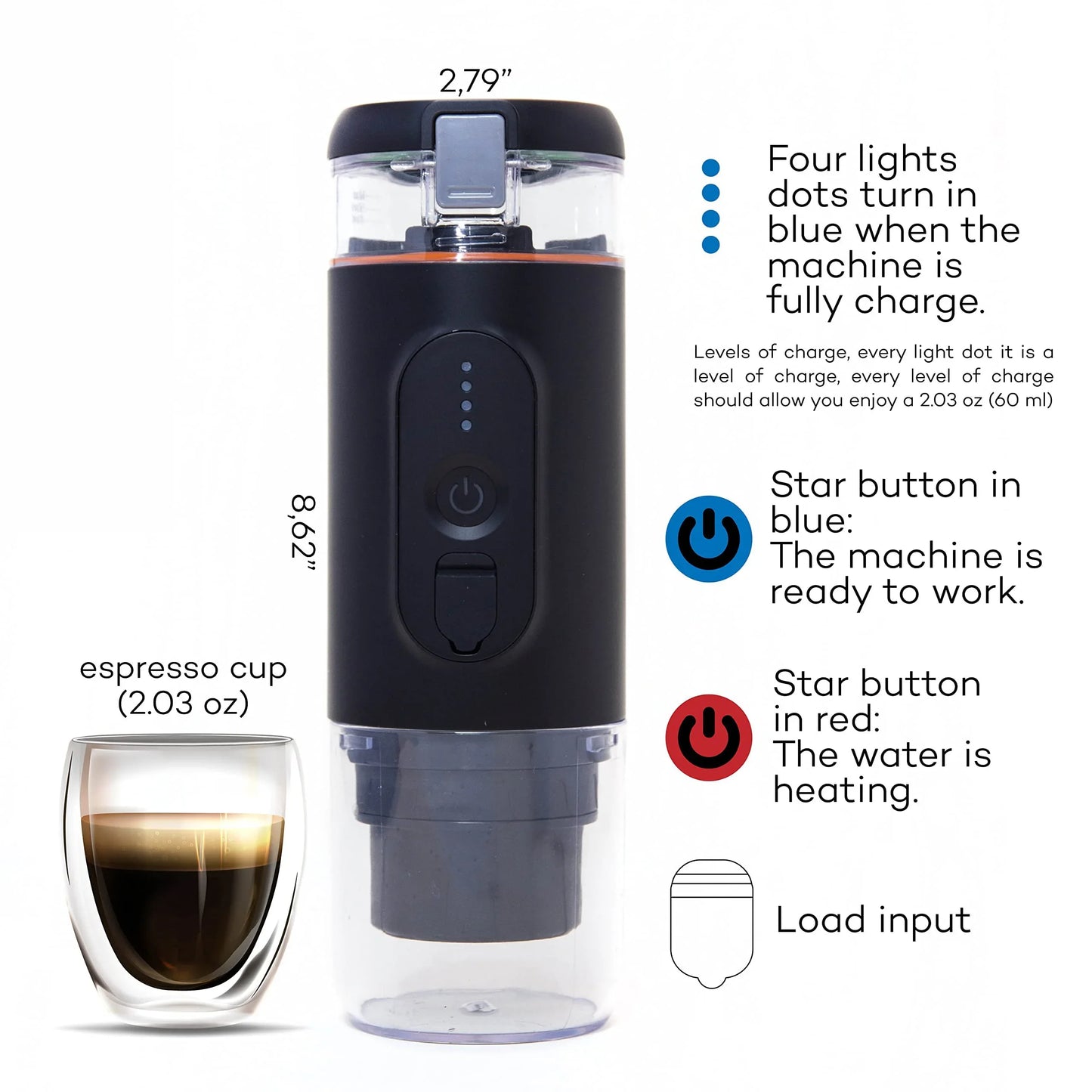 Houselin Portable 20 Bar Electric Espresso