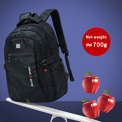 Backpack Primary School Middle School Students High School Bags Large Capacity Ultra-light Load Reduction Outdoor Travel Busines - MyLootWare