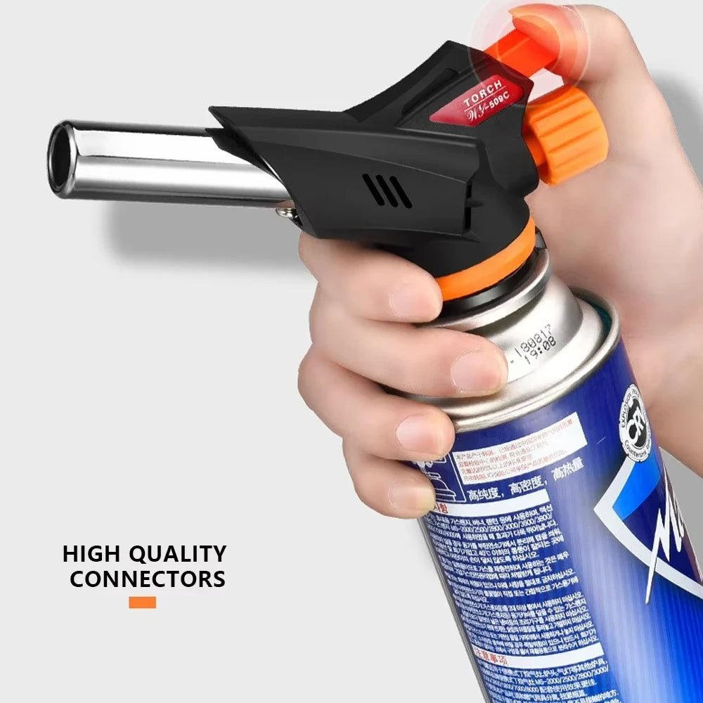 Welding Gas Torch Flame Gun Torch Cooking AutoIgnition Butane Gas Flame Gas Torch for BBQ Camping Cooking - MyLootWare