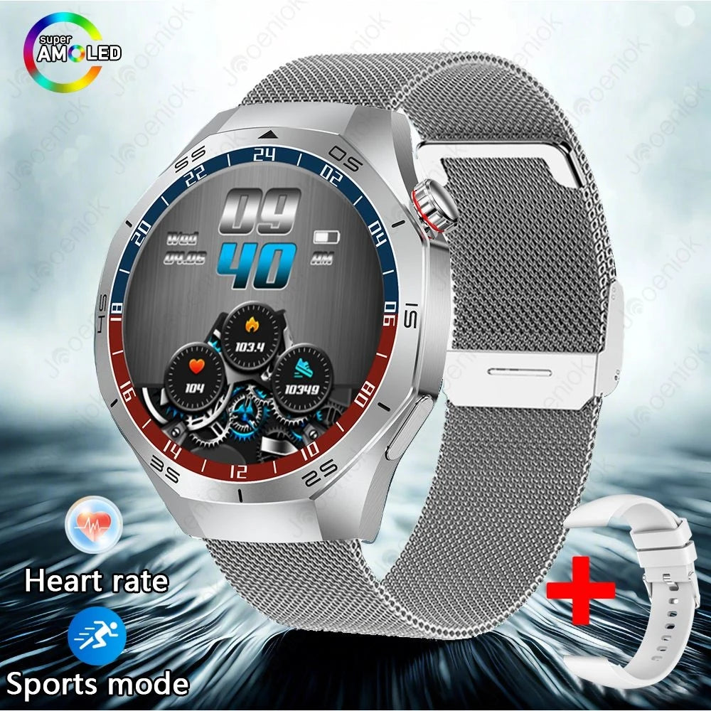 2025 New Smart Watch Men AMOLED HD Display Sports Health Tracker Waterproof Bluetooth Call Smartwatch Men For HUAWEI GT5 PRO - MyLootWare