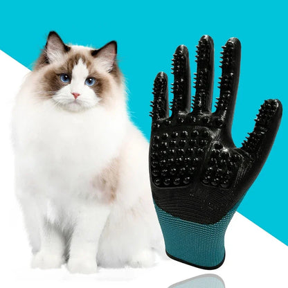 Pair of Pet Hair Grooming Gloves with Massage
